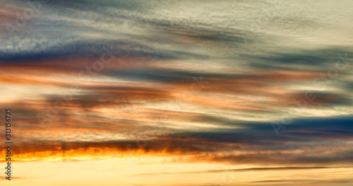 Sunset clouds abstract