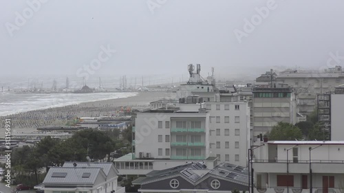 Arrivo del temporale a Cervia Milano Marittima