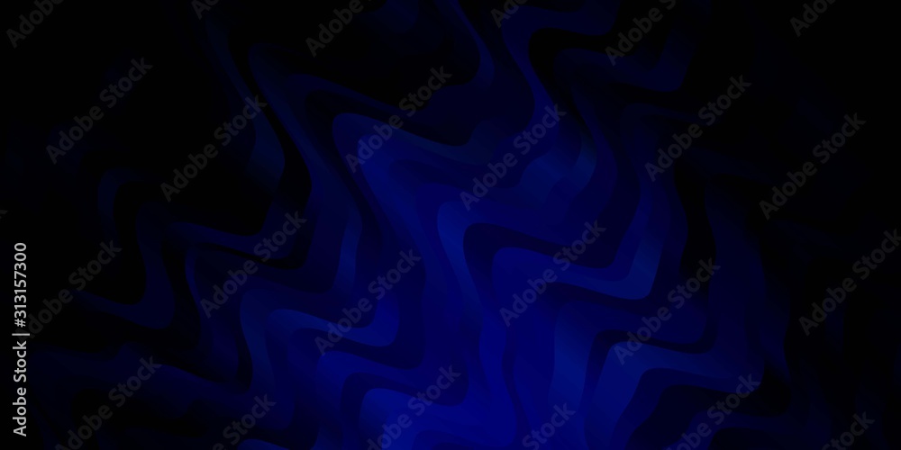 Fototapeta premium Dark BLUE vector texture with circular arc. Abstract illustration with gradient bows. Best design for your posters, banners.