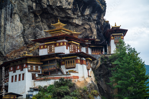 Tiger Nest Bhutan Monastery having beautiful background