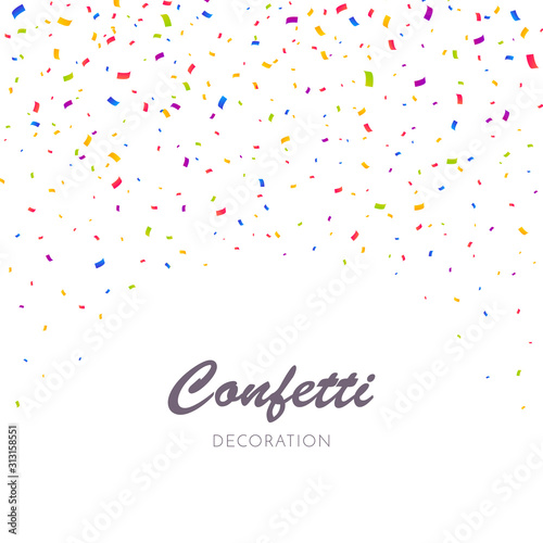 Confetti Vector Background