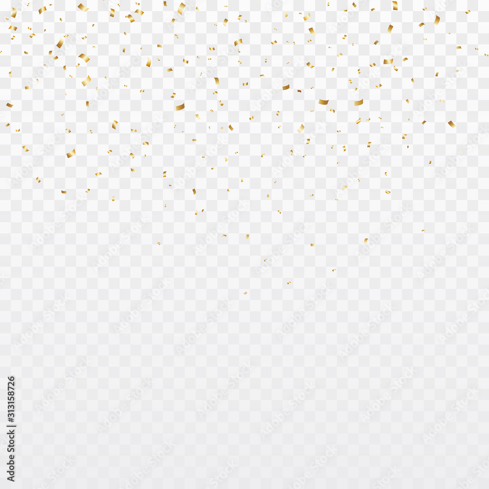 Gold Confetti Vector Background Gold Confetti Vector Background