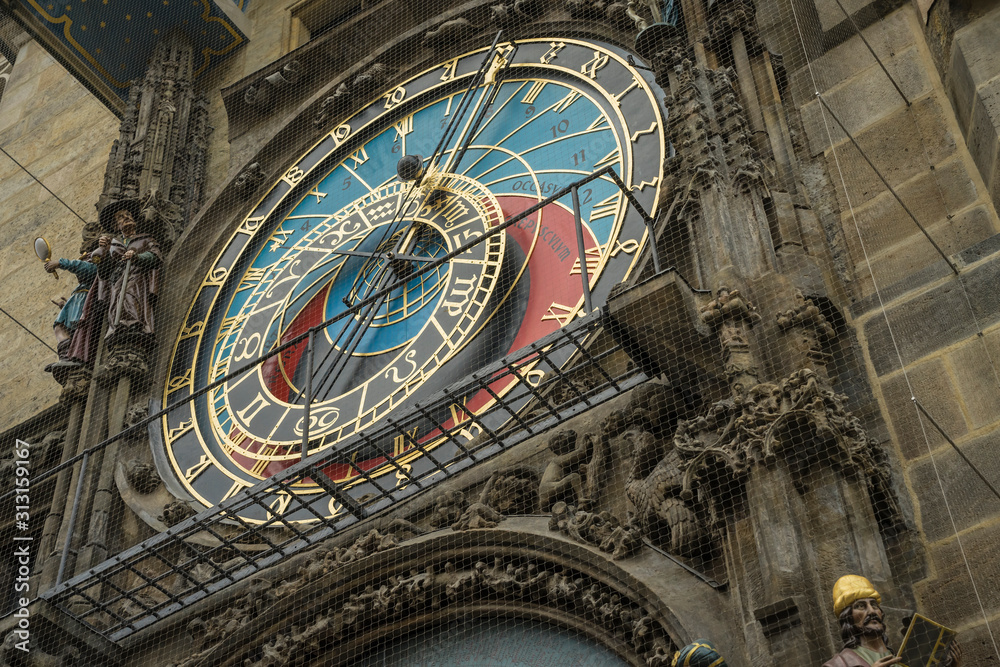 Astronomical clock in Prague.