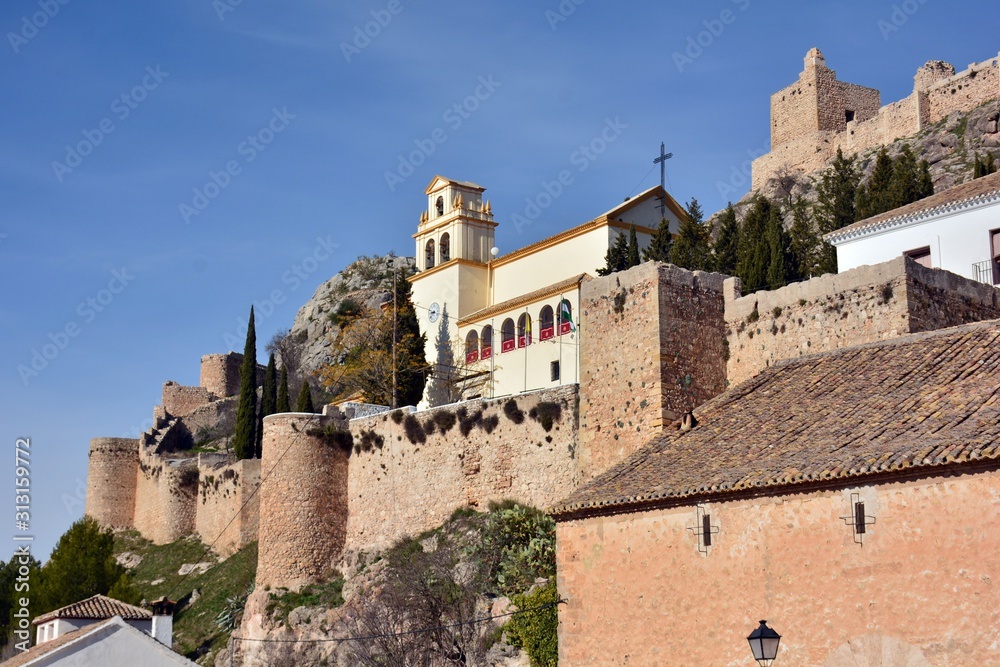 Castillo de Moclin en la provincia de Granada , España
