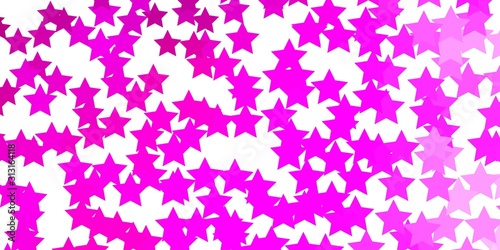 Light Pink vector background with colorful stars. Decorative illustration with stars on abstract template. Design for your business promotion.