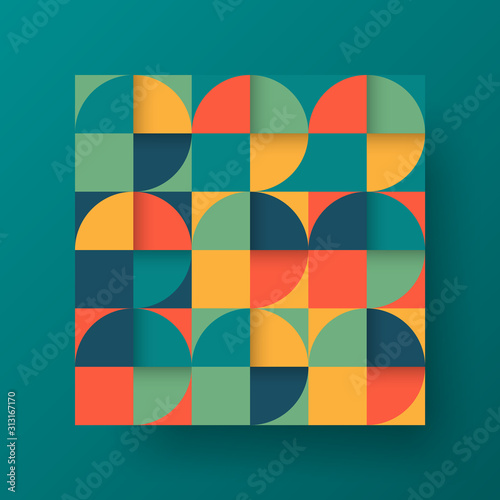 Amazing business advertisement vector mural art square banner mock up. Modern corporate abstract geometric illustration design layout background. Company identity quadrangle texture brochure template.