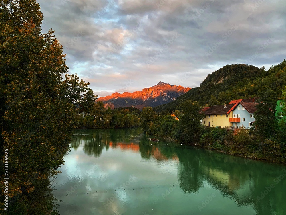 Fototapeta premium Sunset at Lech