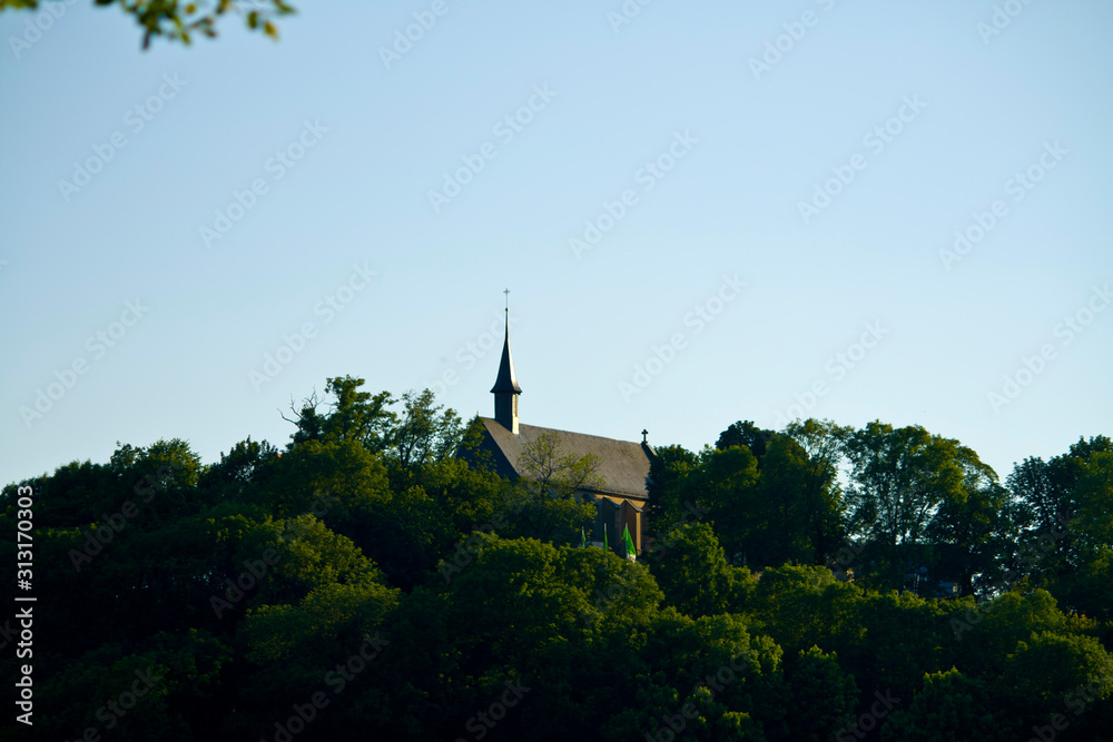 The monastery Volkersberg on a mountain in Bavaria, Germany The monastery Volkersberg on a mountain in Bavaria, Germany
