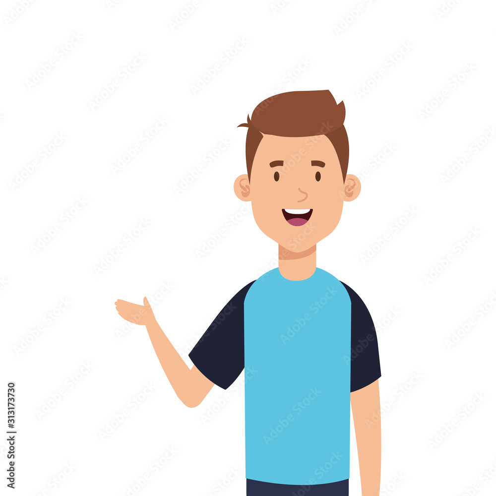 young man avatar character icon vector illustration design young man avatar character icon vector illustration design