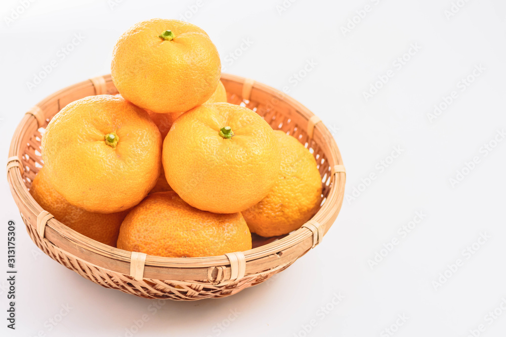 冬の味覚 柚子の実 冬の味覚 柚子の実