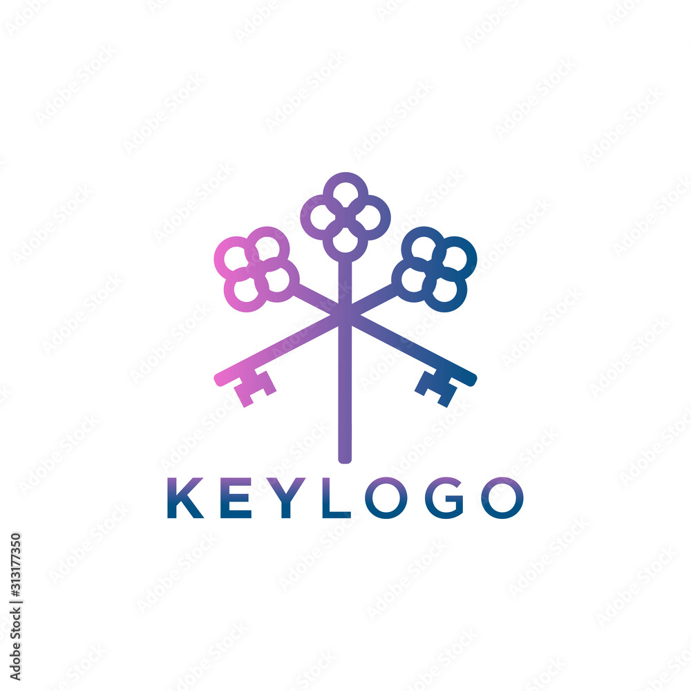 Key Logo Template Design Vector Illustration Key Logo Template Design Vector Illustration