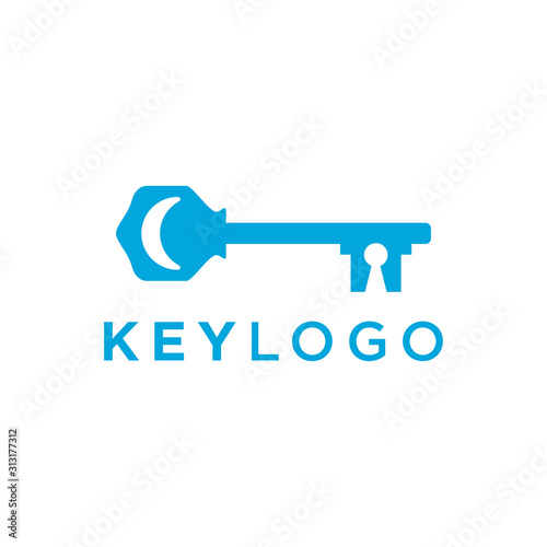 Key Logo Template Design Vector Illustration