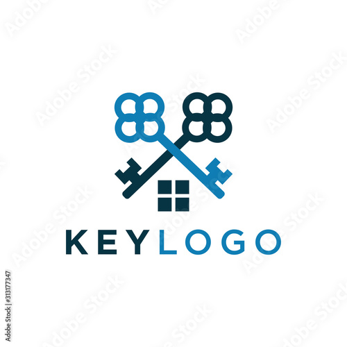 Key Logo Template Design Vector Illustration