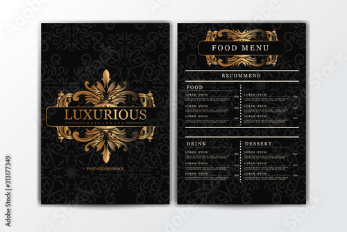 Luxury Restaurant Food Menu Template