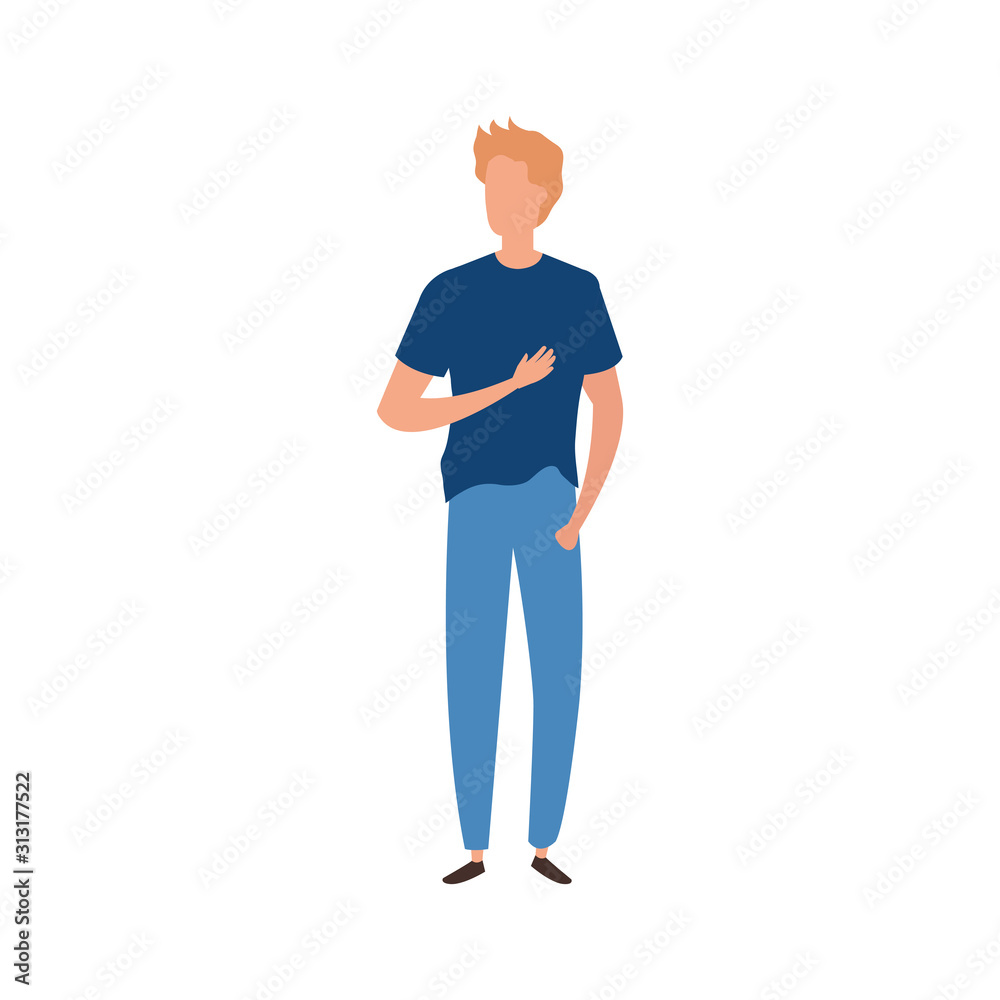 young man avatar character icon vector illustration design young man avatar character icon vector illustration design