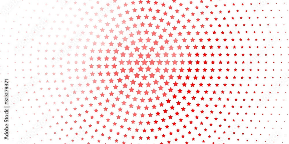 Light Red vector layout with bright stars. Blur decorative design in simple style with stars. Design for your business promotion.