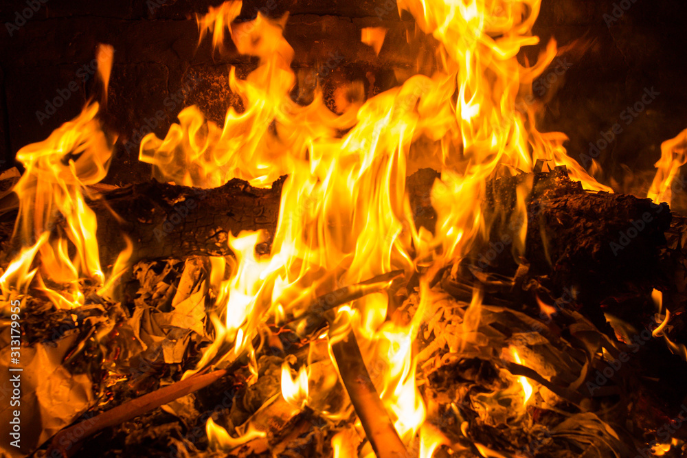 campfire burning wood and paper campfire burning wood and paper