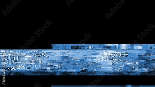 Glitch noise static television VFX. Visual video effects stripes background, tv screen noise glitch effect. Video background, transition effect for video editing real