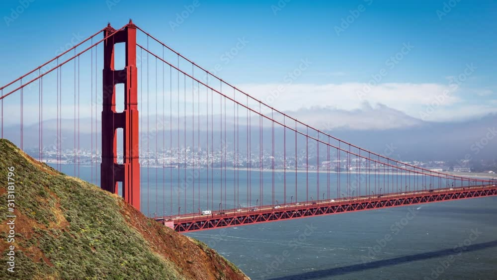 Time Lapse Of The Golden Gate Bridge, San Francisco Time Lapse Of The Golden Gate Bridge, San Francisco