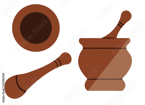 A pounding Bowl Used for Cooking Food