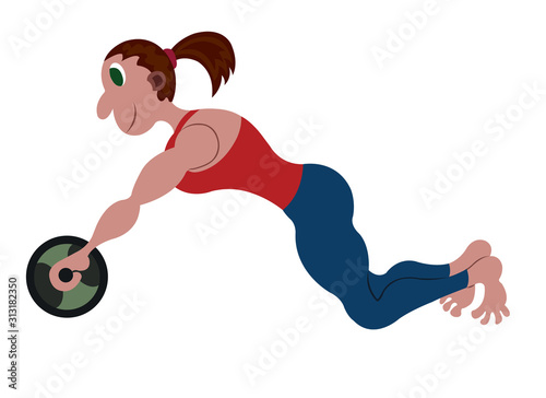 getting a six Pack with some roller exercises