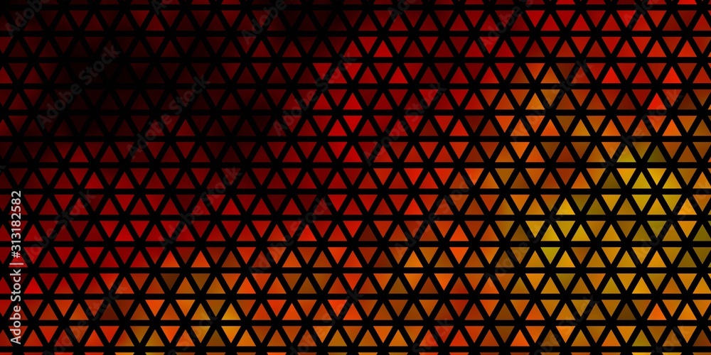 Light Orange vector backdrop with lines, triangles. Light Orange vector backdrop with lines, triangles.