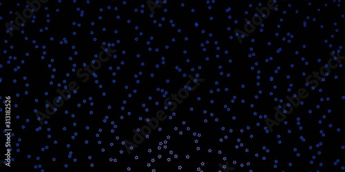 Dark Pink, Blue vector pattern with abstract stars. Blur decorative design in simple style with stars. Pattern for new year ad, booklets.