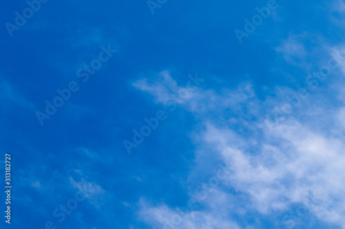 Blue sky with cloud of year 2020