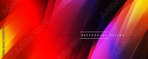 Dynamic trendy simple fluid color gradient abstract background with line effects. Vector Illustration For Wallpaper, Banner, Background, Card, Book Illustration, landing page