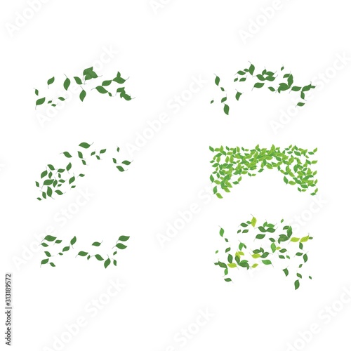 Leaves background pattern vector