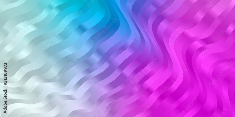 Light Pink, Blue vector background with curves. Bright sample with colorful bent lines, shapes. Pattern for websites, landing pages. Light Pink, Blue vector background with curves. Bright sample with colorful bent lines, shapes. Pattern for websites, landing pages.