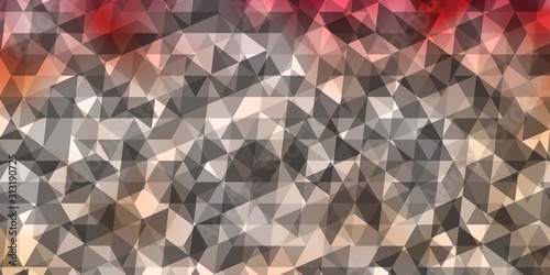 Light Red vector texture with triangular style.