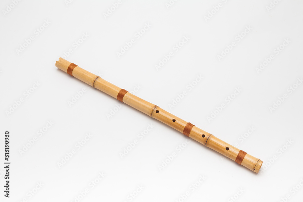 Danso Korean Bamboo flute isolated Danso Korean Bamboo flute isolated