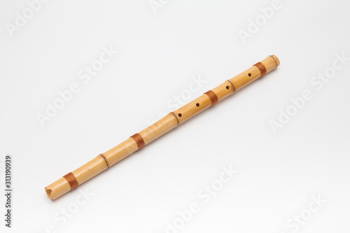 Photo Danso Korean Bamboo flute isolated
