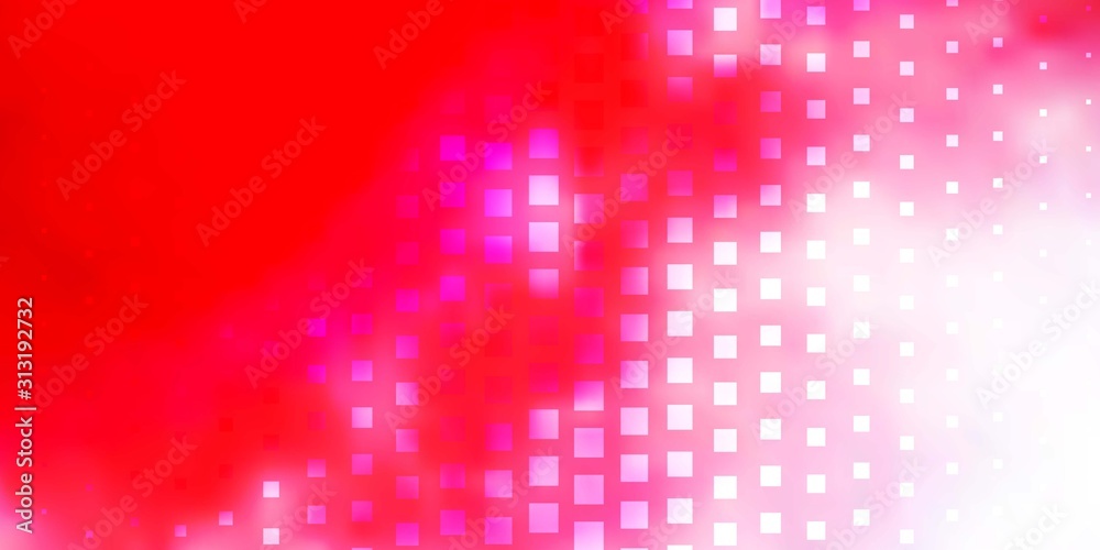 Light Red vector layout with lines, rectangles. Abstract gradient illustration with colorful rectangles. Best design for your ad, poster, banner.