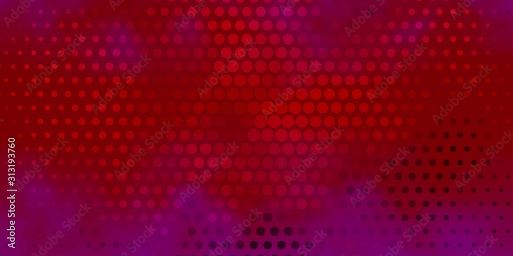 Light Purple, Pink vector background with spots. Abstract illustration with colorful spots in nature style. Pattern for booklets, leaflets.