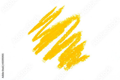 Hand Drawn Abstract colored pastel on white background