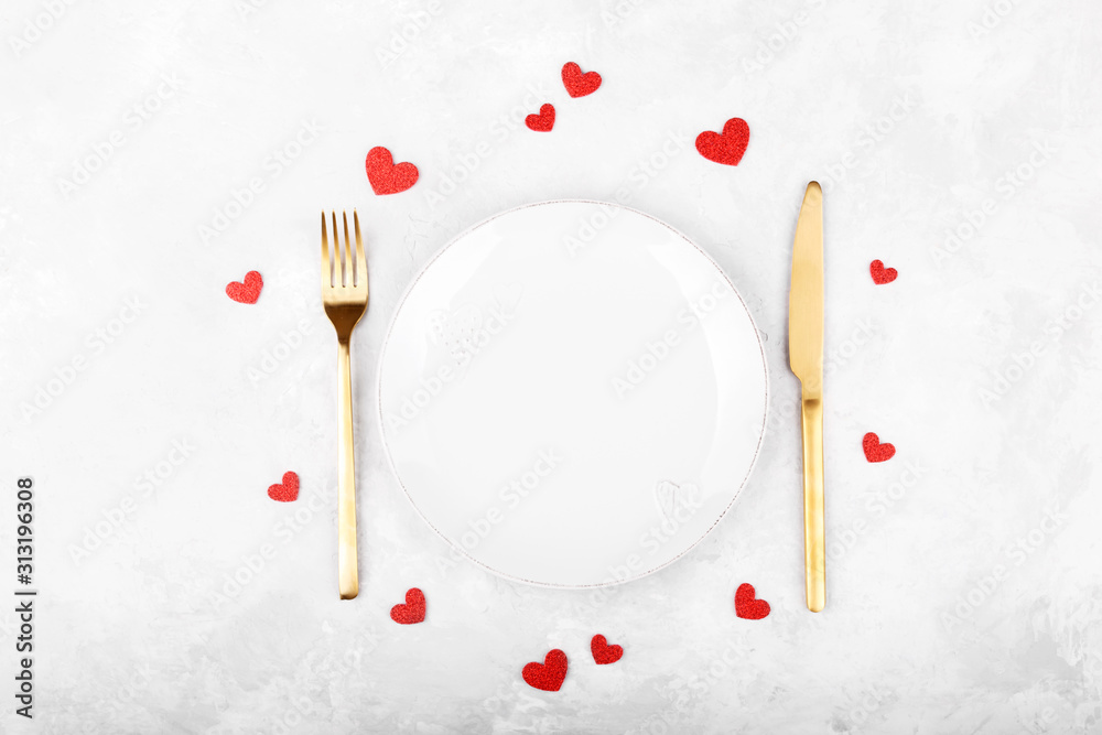 Romantic table setting Romantic table setting