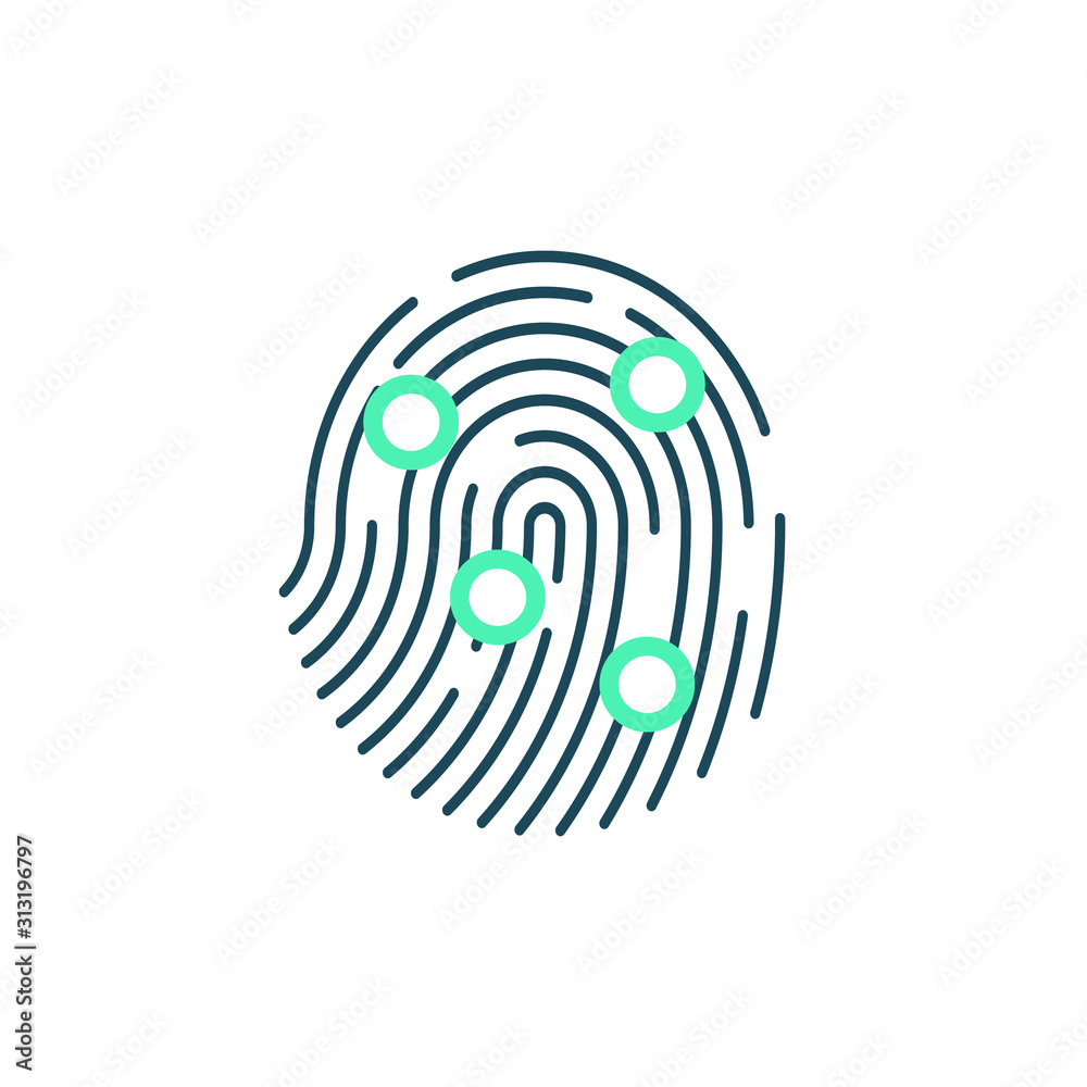 Fingerprints,Cyber security concept. Digital security authentication concept. Biometric authorization. Identification Fingerprints,Cyber security concept. Digital security authentication concept. Biometric authorization. Identification