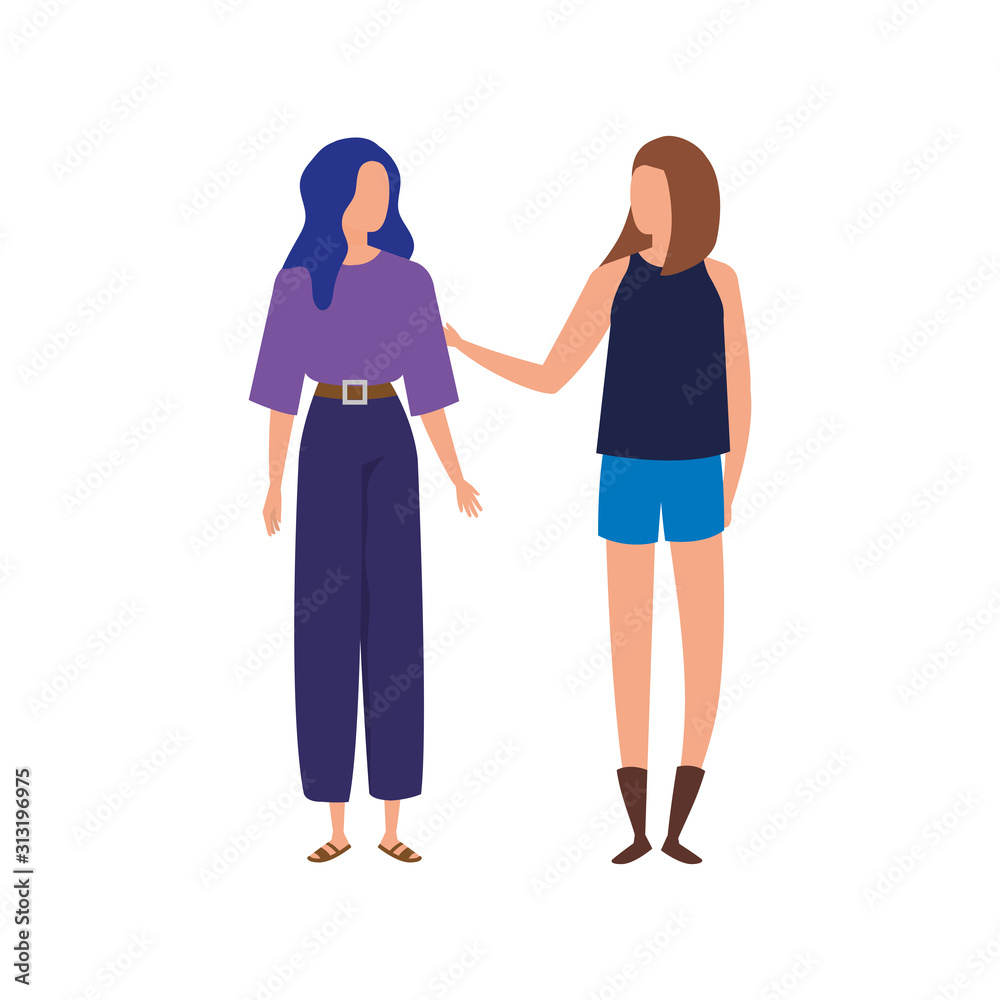 custom made wallpaper toronto digitalbeautiful women avatar character icon
