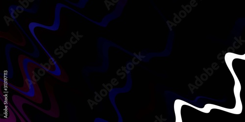 Dark Pink  Blue vector texture with wry lines. Brand new colorful illustration with bent lines. Best design for your ad  poster  banner.