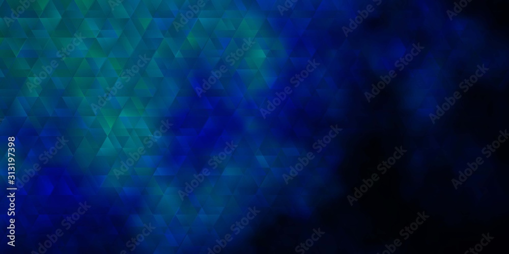 Dark BLUE vector layout with lines, triangles. Dark BLUE vector layout with lines, triangles.