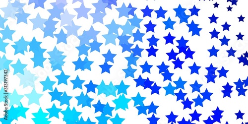Light Pink  Blue vector texture with beautiful stars. Colorful illustration in abstract style with gradient stars. Best design for your ad  poster  banner.