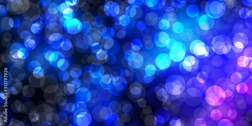 Dark Pink, Blue vector layout with circle shapes. Dark Pink, Blue vector layout with circle shapes.