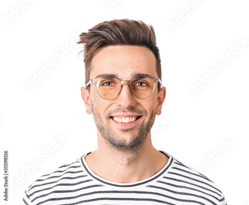 Young man with stylish eyeg...