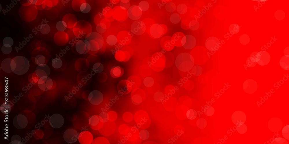 Dark Red vector texture with disks. Dark Red vector texture with disks.