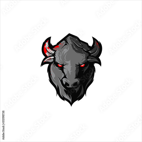 Awesome bull logo design 