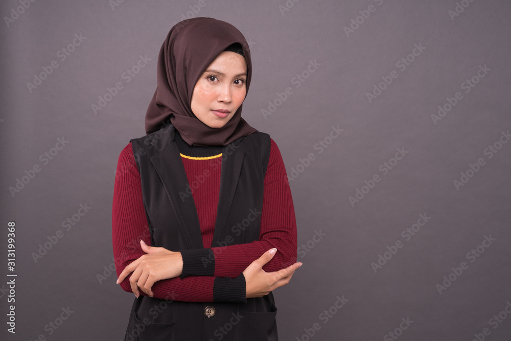 Malaysian Girl wearing Hijab and casual dress. Malaysian Girl wearing Hijab and casual dress.