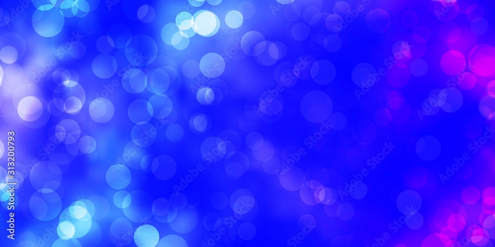 Dark Pink, Blue vector layout with circle shapes. Dark Pink, Blue vector layout with circle shapes.