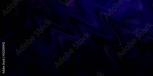Dark Purple vector template with wry lines. Colorful illustration with curved lines. Smart design for your promotions.